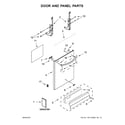 Whirlpool WDT720PADH3 door and panel parts diagram