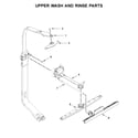 Whirlpool WDT720PADH3 upper wash and rinse parts diagram