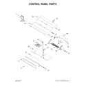 Whirlpool WOD51EC7HW01 control panel parts diagram