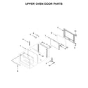 Whirlpool WOD51EC7HW01 upper oven door parts diagram