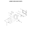 Whirlpool WOD51EC7HW01 lower oven door parts diagram