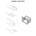Whirlpool WOD51EC7HW01 internal oven parts diagram