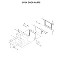 Whirlpool WOS72EC7HB01 oven door parts diagram