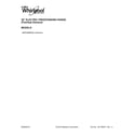 Whirlpool WFE320M0ES2 cover sheet diagram