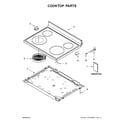 Whirlpool WFE320M0ES2 cooktop parts diagram