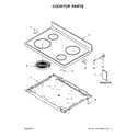 Whirlpool WFE320M0EB2 cooktop parts diagram