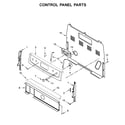 Whirlpool WFE320M0EB2 control panel parts diagram