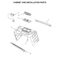 Maytag MMV4206FZ2 cabinet and installation parts diagram