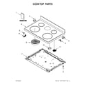 Whirlpool WFE525S0HT1 cooktop parts diagram