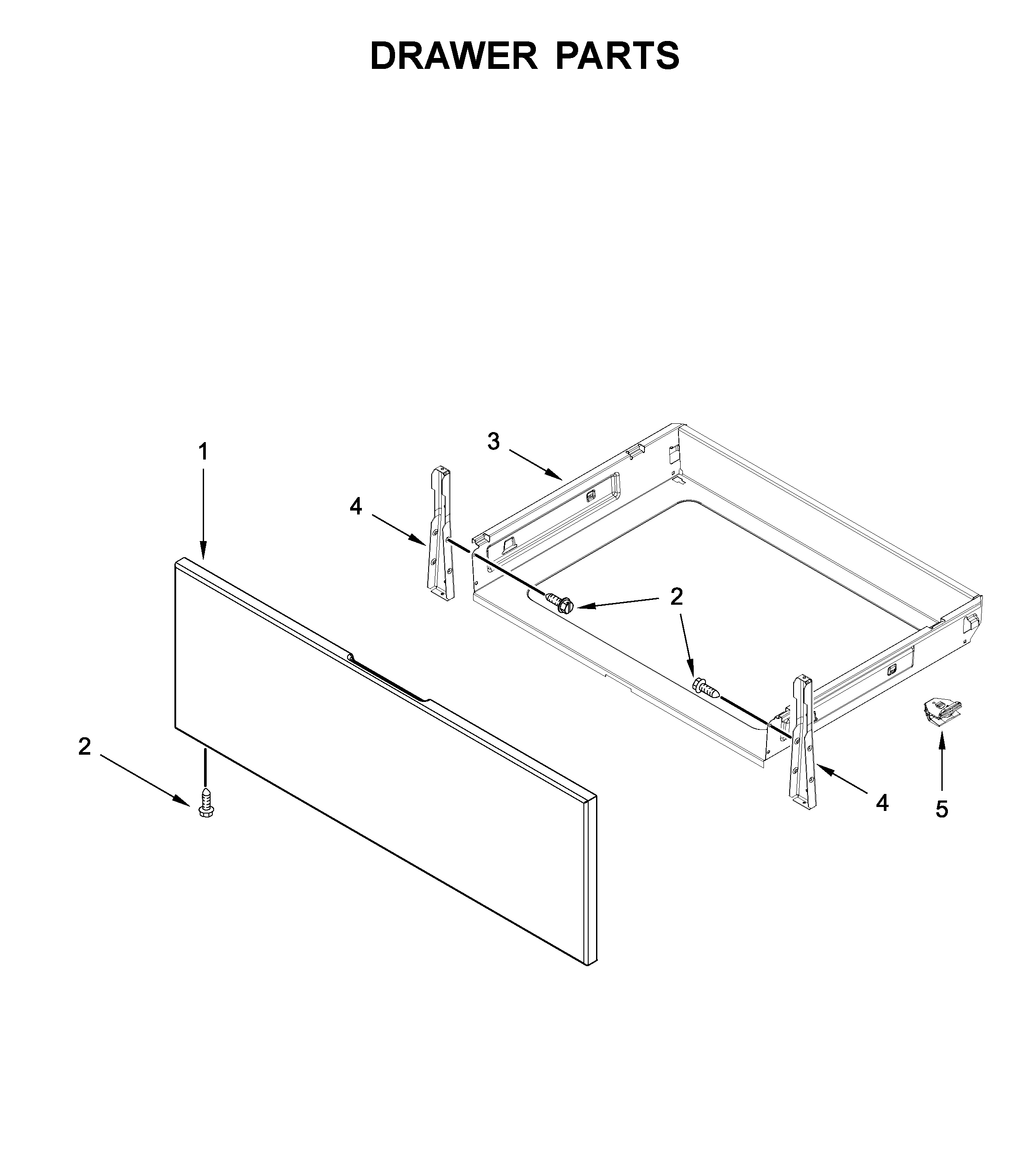 Ikea IES790GS0 drawer parts diagram