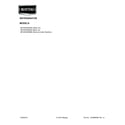 Maytag MFX2876DRE00 cover sheet diagram