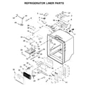 Maytag MFX2876DRE00 refrigerator liner parts diagram