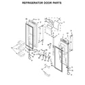 Maytag MFX2876DRE00 refrigerator door parts diagram
