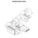 Maytag MFX2876DRE00 freezer door parts diagram
