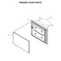 Whirlpool WRF560SMHV00 freezer door parts diagram