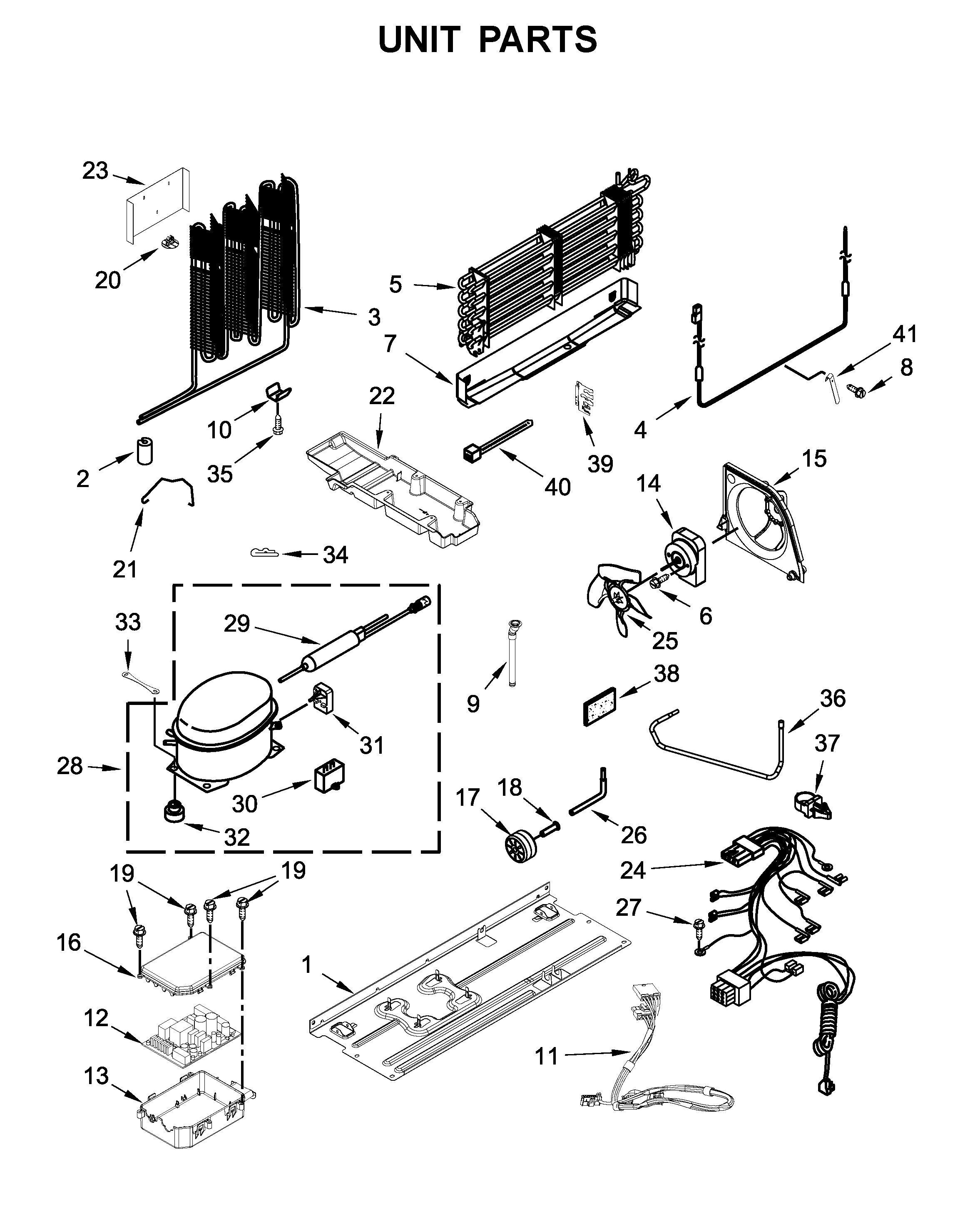 Whirlpool WRF560SMHW00 unit parts diagram