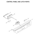 Jenn-Air JDB8700AWS1 control panel and latch parts diagram