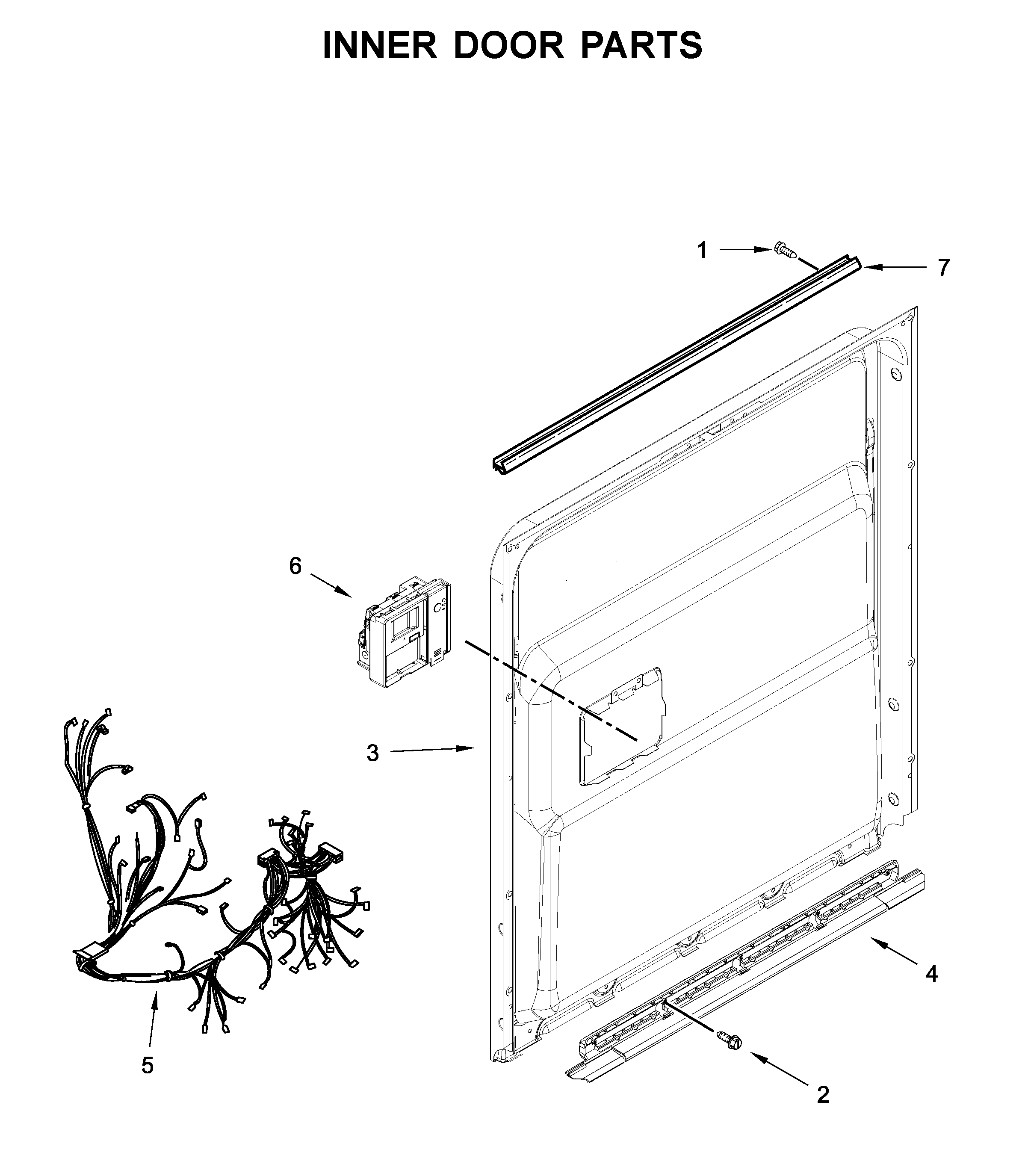 Maytag MDB8979SFZ2 inner door parts diagram