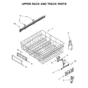 Maytag MDB8979SFZ2 upper rack and track parts diagram