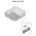 Maytag MDB8979SFZ2 lower rack parts diagram