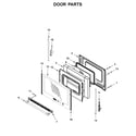 Maytag MGR6600FZ1 door parts diagram