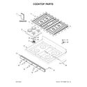 Whirlpool WFG525S0HB0 cooktop parts diagram