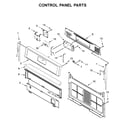 Whirlpool WFG525S0HB0 control panel parts diagram