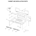 Whirlpool WML75011HN3 cabinet and installation parts diagram