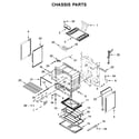 Whirlpool WFG525S0HZ1 chassis parts diagram