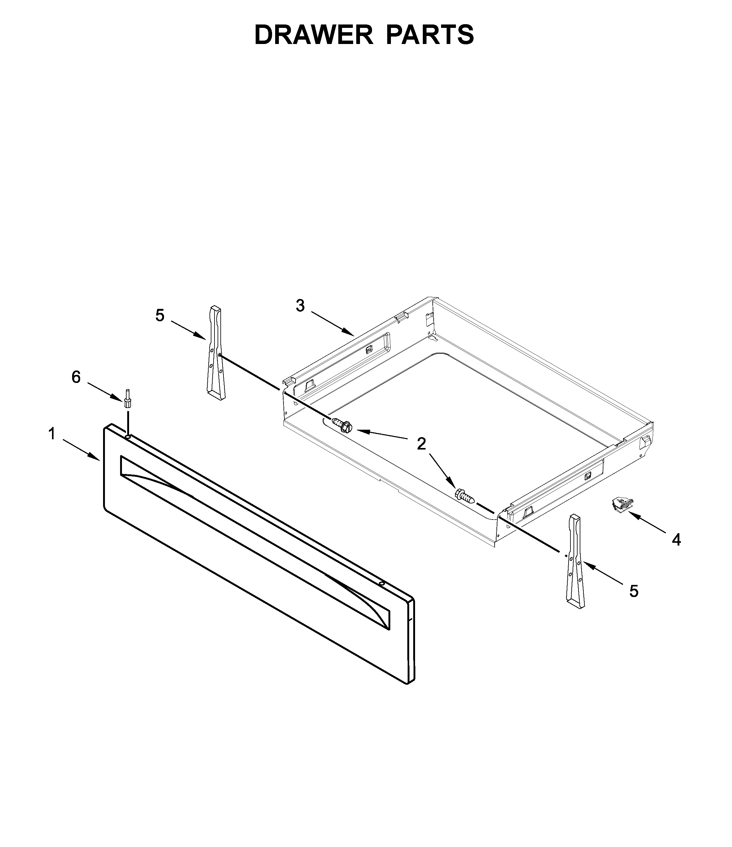 Maytag MGR6600FW1 drawer parts diagram