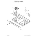 Whirlpool WFG510S0HW1 cooktop parts diagram