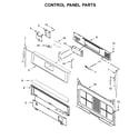 Whirlpool WFG510S0HW1 control panel parts diagram