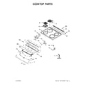 Whirlpool WEC310SAGW2 cooktop parts diagram