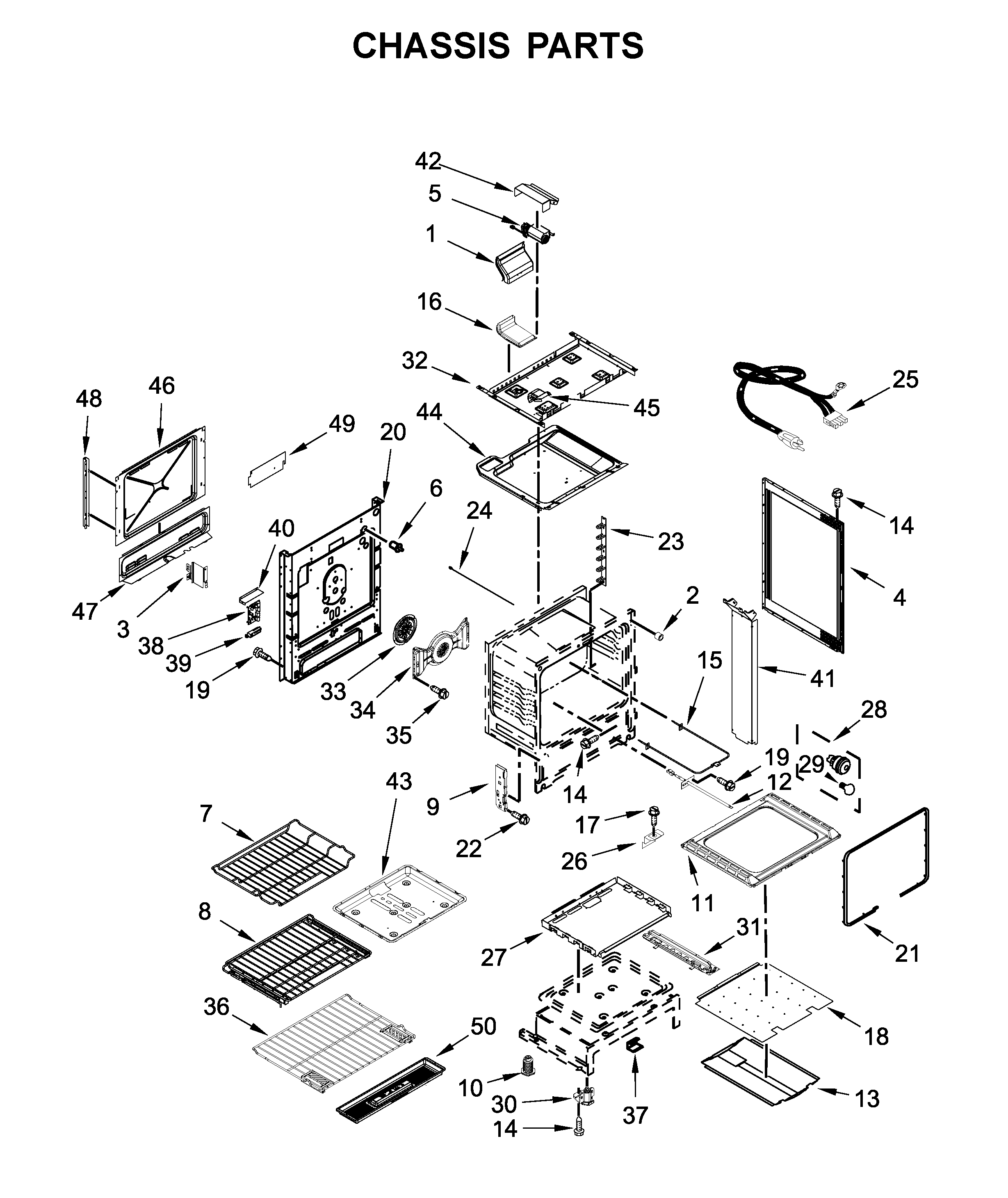 KitchenAid KSGB900ESS3 chassis parts diagram