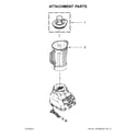 KitchenAid KSB1570AQ0 attachment parts diagram
