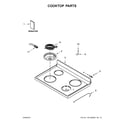 Whirlpool WFC310S0ES3 cooktop parts diagram