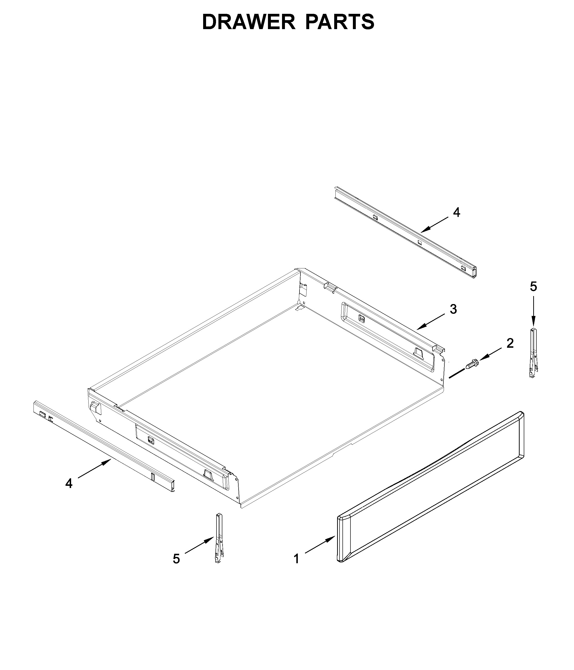 Maytag MER8800HK0 drawer parts diagram
