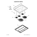 Whirlpool YWGE745C0FH1 cooktop parts diagram