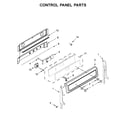 Whirlpool YWGE745C0FH1 control panel parts diagram