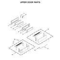 Whirlpool YWGE745C0FH1 upper door parts diagram