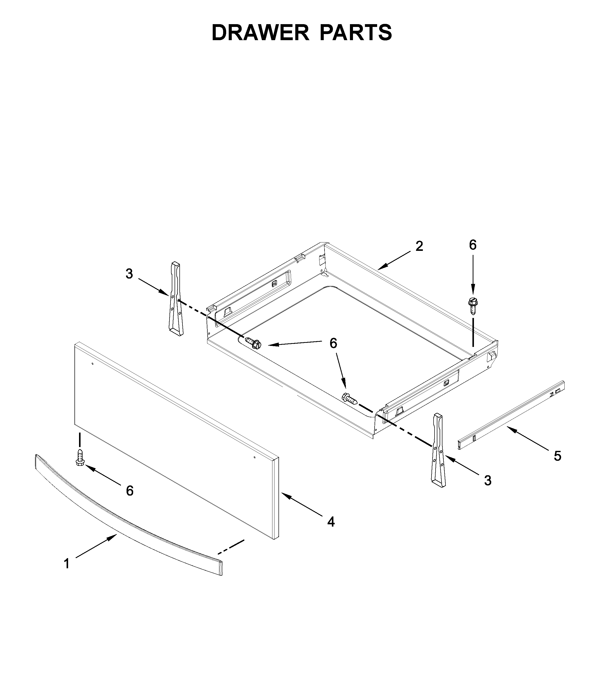 Whirlpool YWEE750H0HZ1 drawer parts diagram