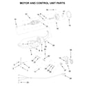 KitchenAid 5KPM5CER0 motor and control unit parts diagram
