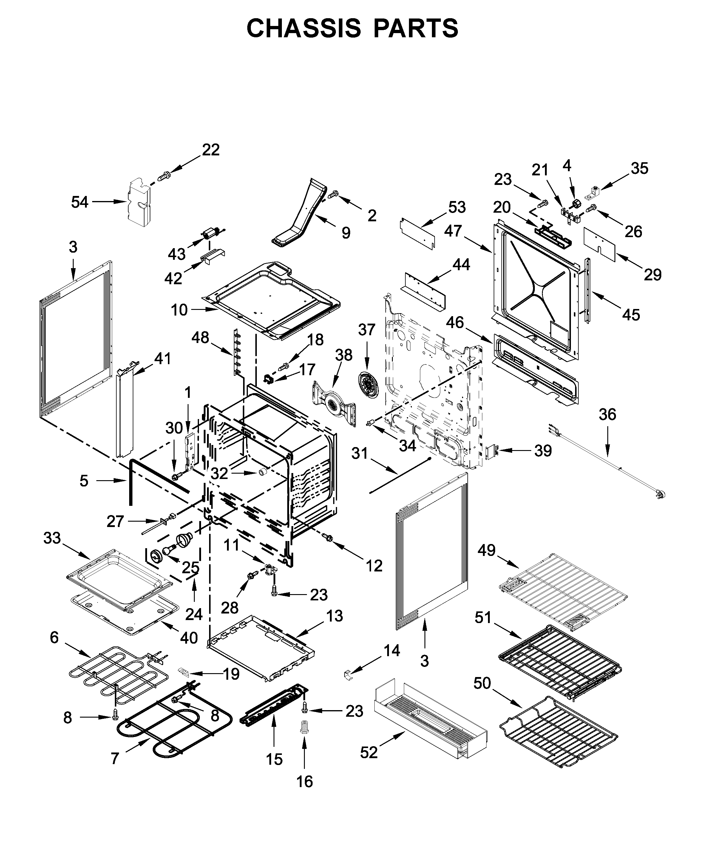KitchenAid YKSEB900ESS3 chassis parts diagram