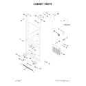 Whirlpool WRB329DMBW01 cabinet parts diagram