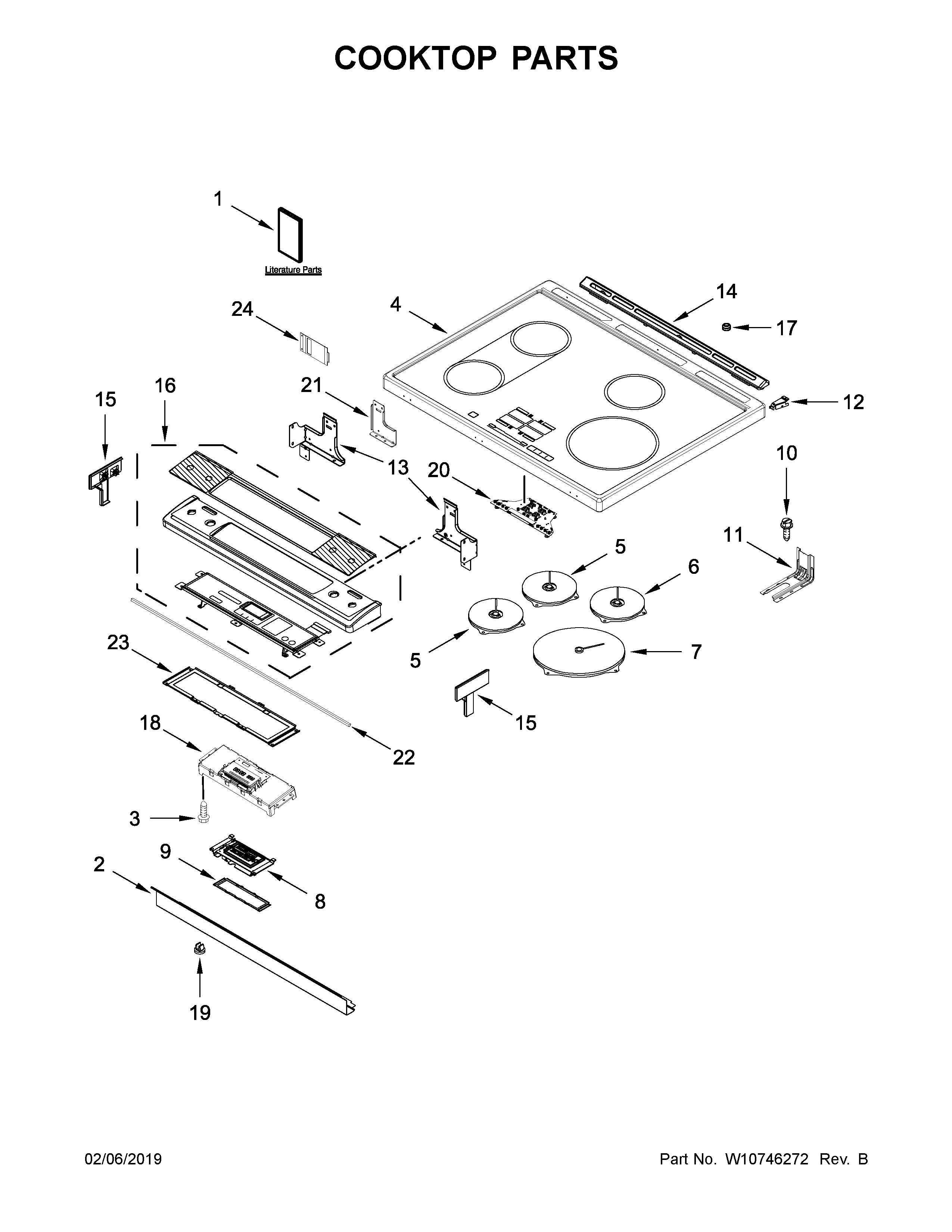 Jenn-Air JIS1450DS0 cooktop parts diagram