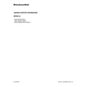 KitchenAid KDFE104HWH0 cover sheet diagram
