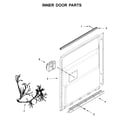 KitchenAid KDFE104HWH0 inner door parts diagram