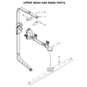 KitchenAid KDFE104HWH0 upper wash and rinse parts diagram