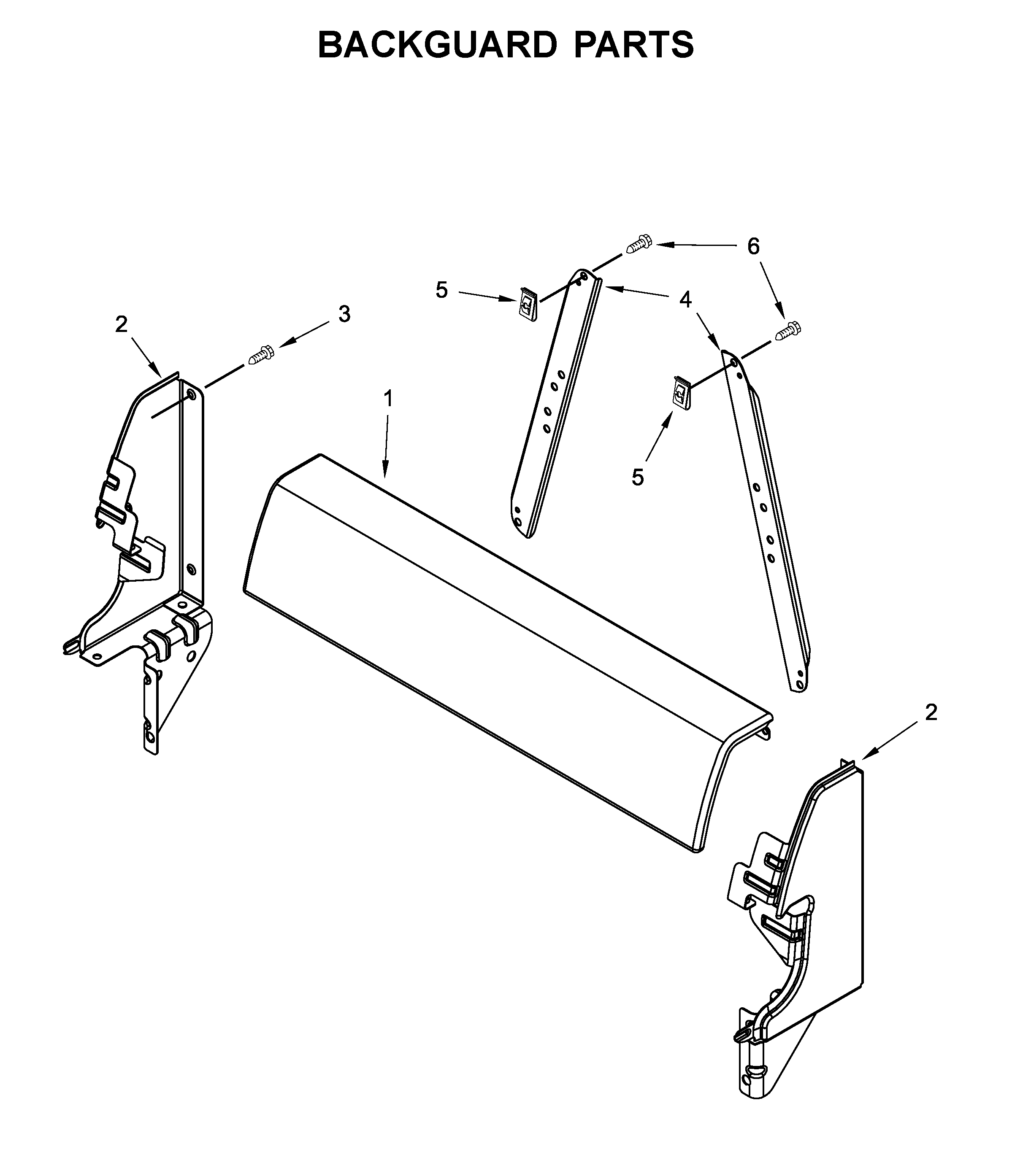 Amana AEP222VAW3 backguard parts diagram
