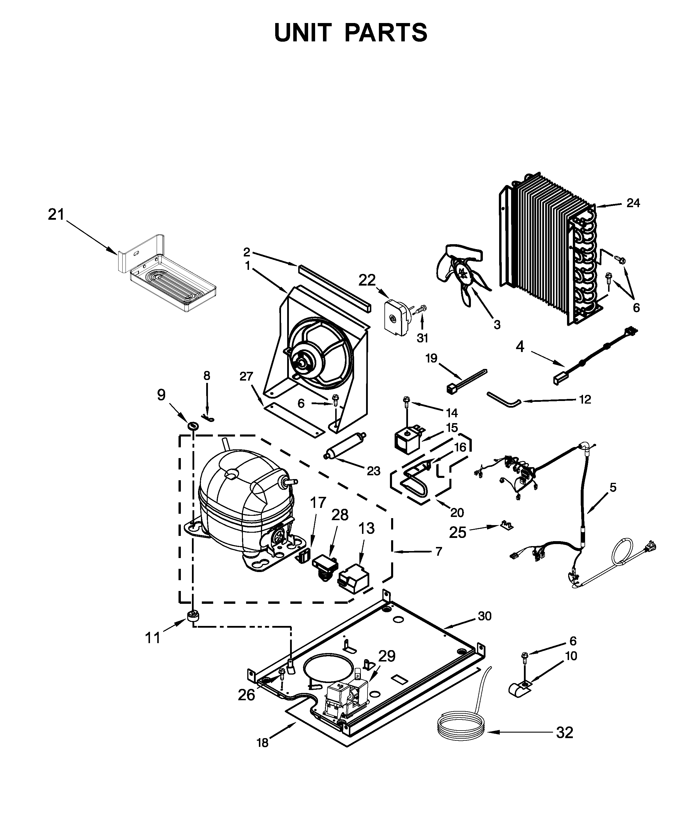 Whirlpool WUI95X15HZ00 unit parts diagram